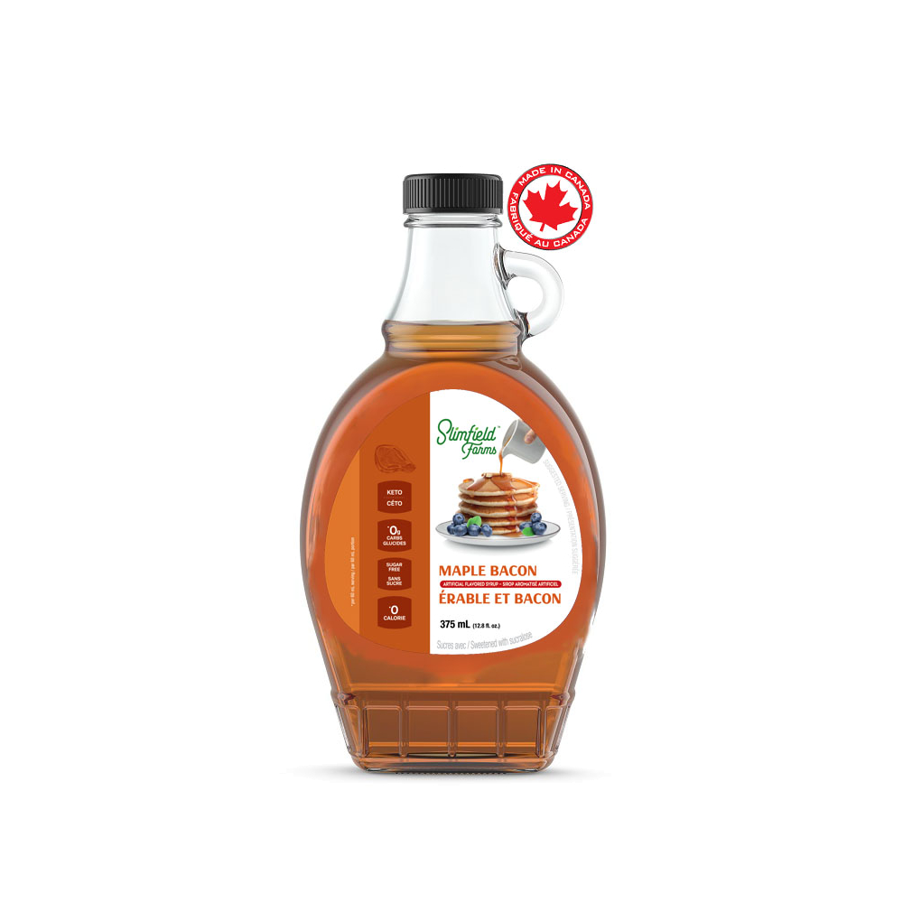 Sugar Free Maple Bacon Syrup Slim Syrups Canada