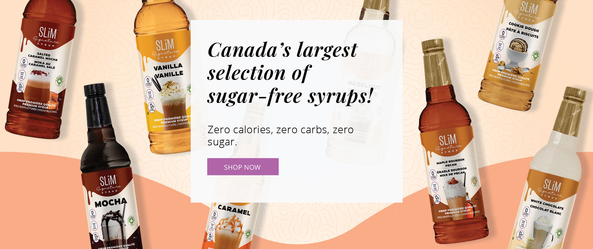 Limitless Flavors, Zero Calories Slim Syrups Canada